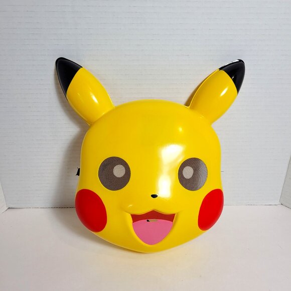 Pikachu Yellow Mask Pokemon Halloween Costume Kids Unisex - Picture 1 of 5